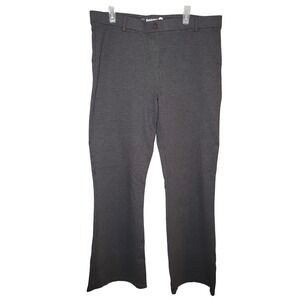 Betabrand Dress Yoga Pants Women's Size 2X‎ Gray Heathered Straight Leg Stretch